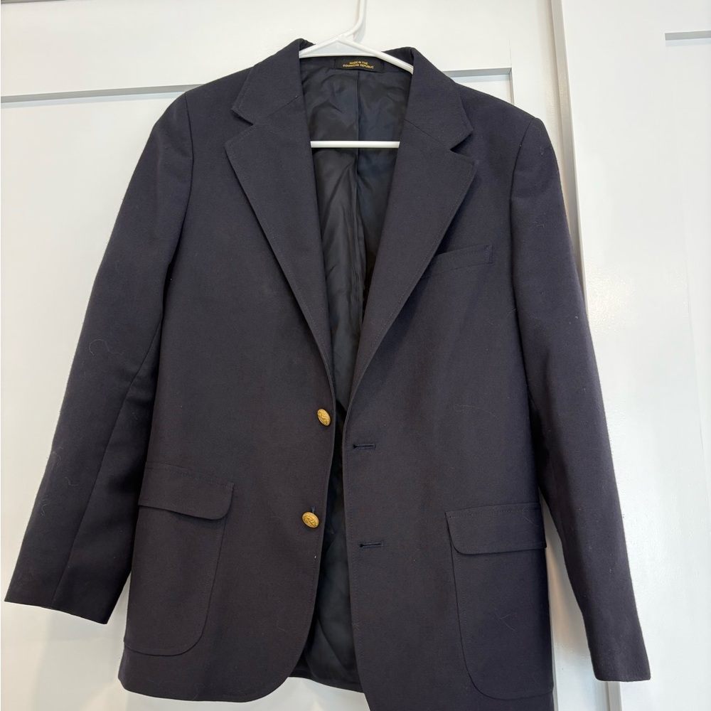 Club Room Navy Blazer with Gold Buttons